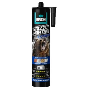 BISON Grizzly extrém erős szerelési ragasztó, 435g