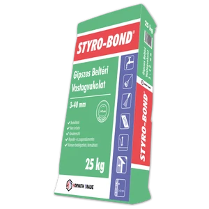 STYRO-BOND 3-40 BELTÉRI GIPSZES VASTAGVAKOLAT 25 kg