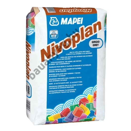 Nivoplan Plus kiegyenlítőhabarcs, bel-kültér, falakra, padlóra 25kg