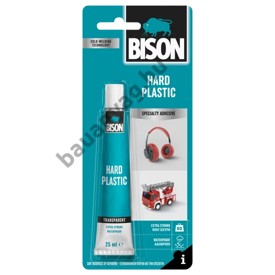 BISON átlátszó műanyagragasztó, 25ml