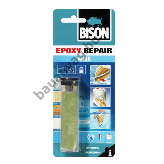 BISON kétkomponensű vízálló epoxy gyurmaragasztó, 56g