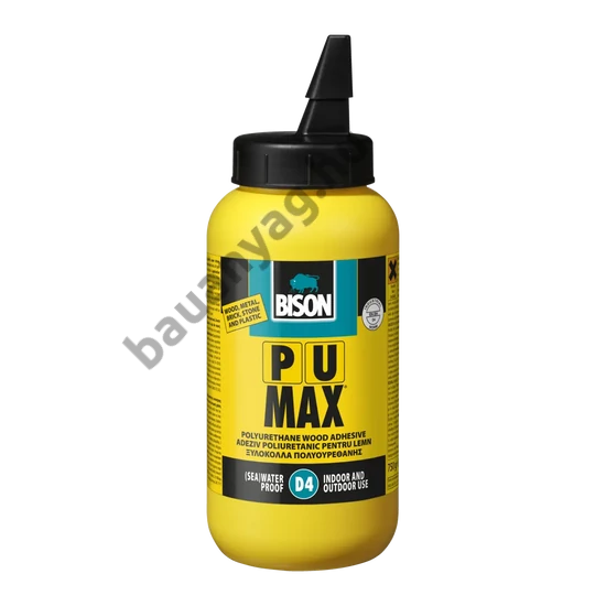 Bison PU MAX átlátszó faragasztó D4, 310ml