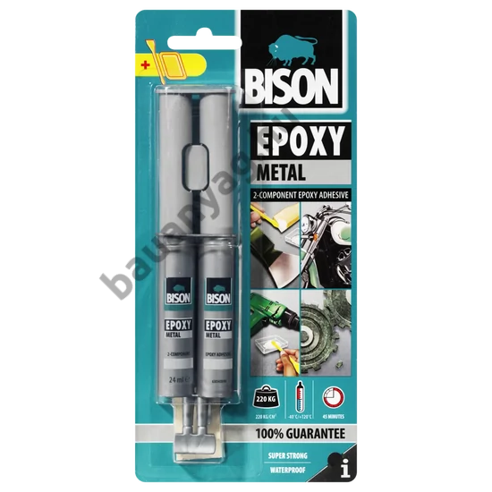 BISON metál két komponensű epoxy ragasztó, 24ml