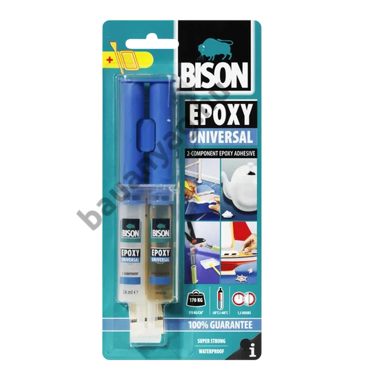 BISON univerzális két komponensű epoxy ragasztó, 24ml