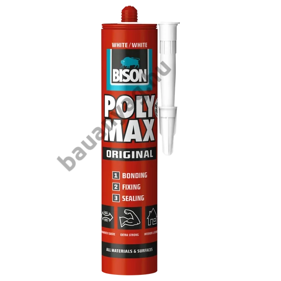 BISON Poly Max univerzális tömítő, SM polymer ragasztó, 425g