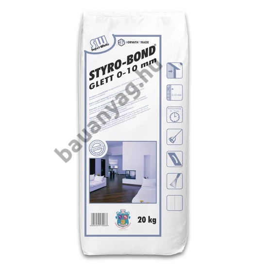 STYRO-BOND GLETT 0-10 mm SUPER WHITE GLETT 20kg