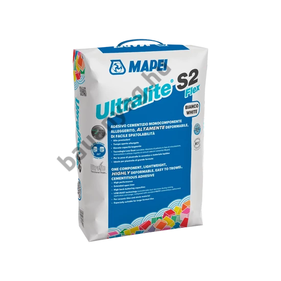 Ultralite S2 Flex extrém nagy kiadósságu csempreragasztó porcelán lapokhoz szürke 15kg