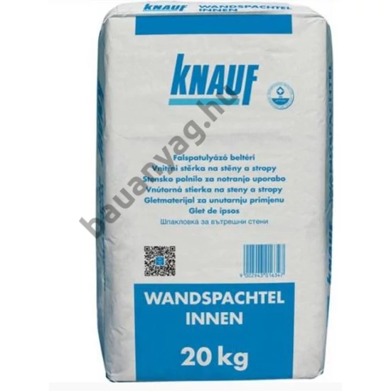 Knauf Wandspachtel gipsz, 20 kg/zsák