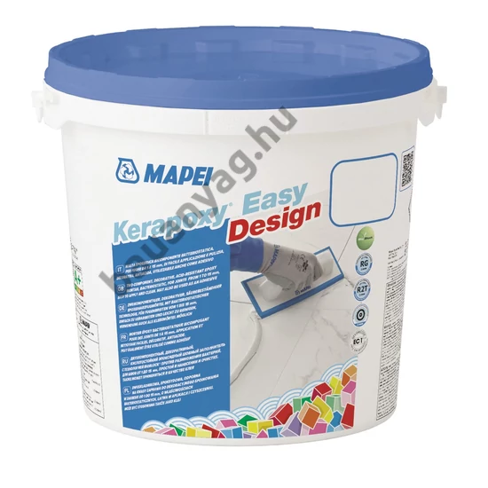 Kerapoxy Easy Design kétkomponensű epoxy fugaanyag 3kg zöldes szürke (176)