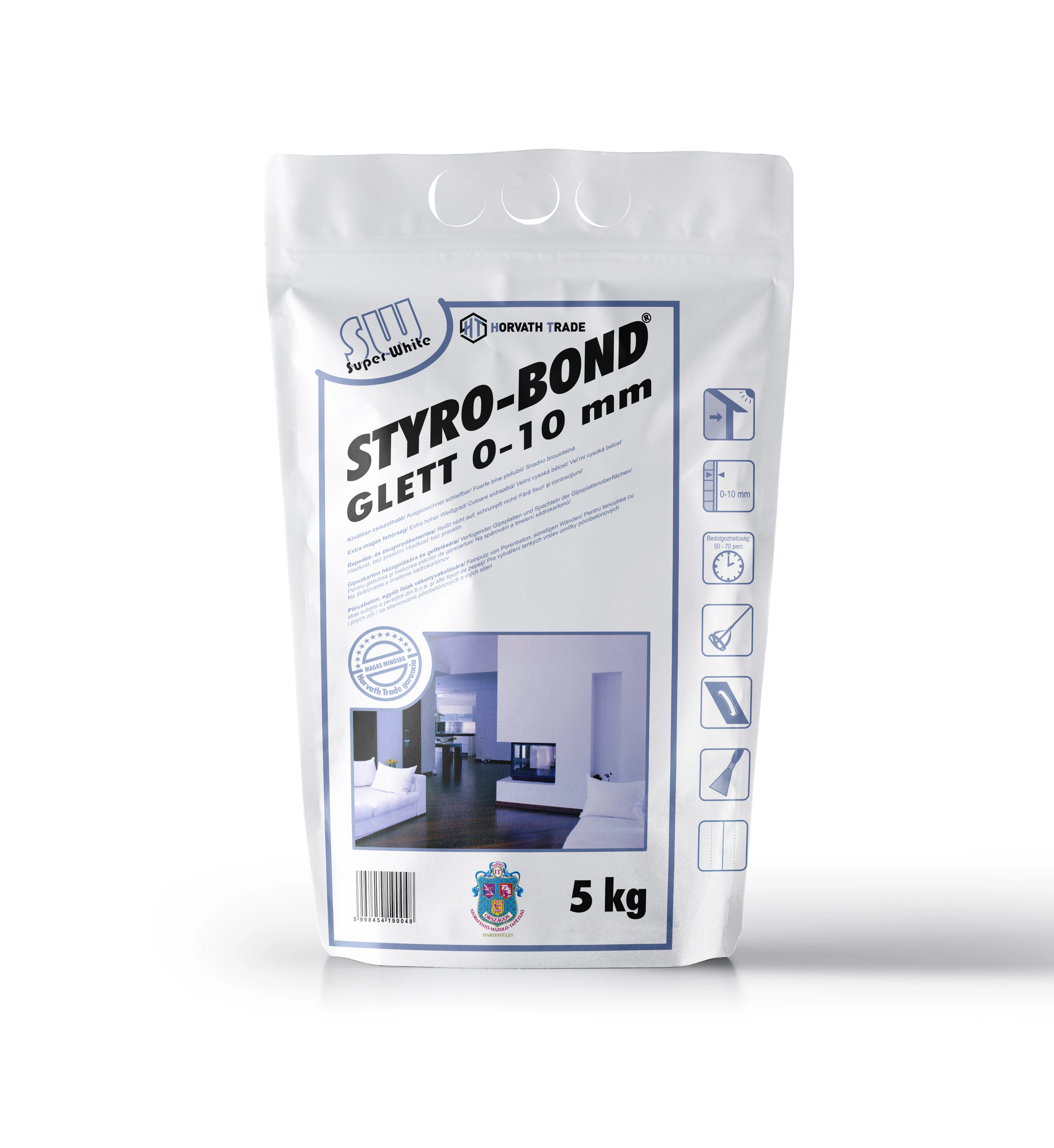 STYRO-BOND GLETT 0-10 mm SUPER WHITE GLETT 5kg