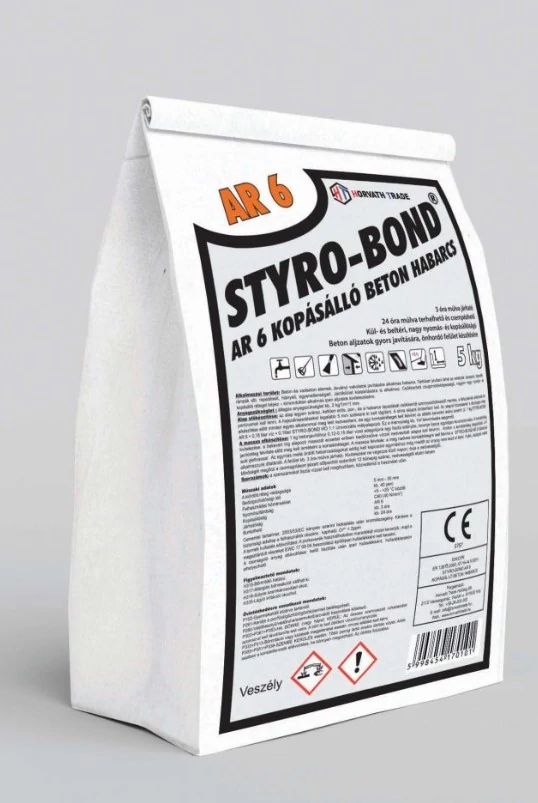 STYRO-BOND AR6 KOPÁSÁLLÓ BETON HABARCS (C40/F7/AR6) 5kg