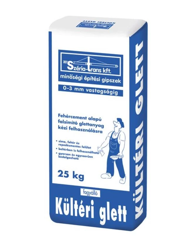 Széria kültéri glett 25kg/zsák