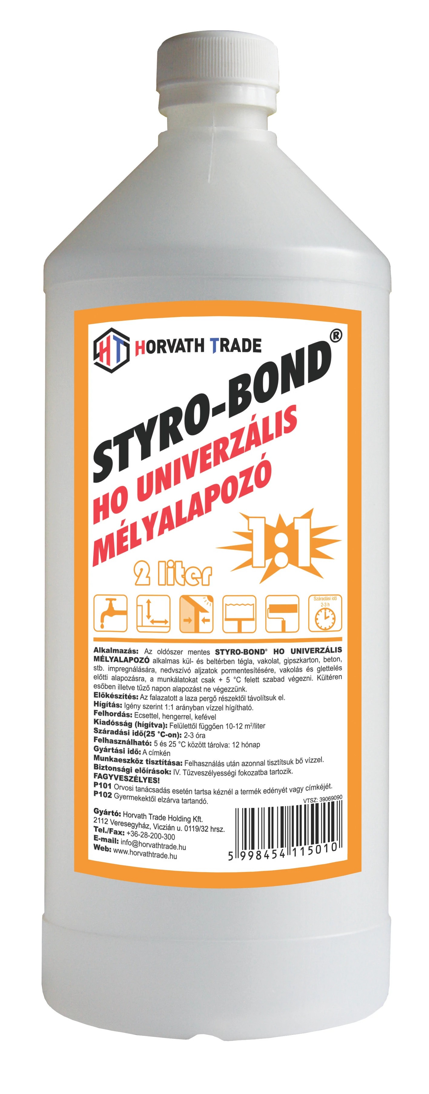 STYRO-BOND UNIVERZÁLIS MÉLYALAPOZÓ 1:1   2 liter