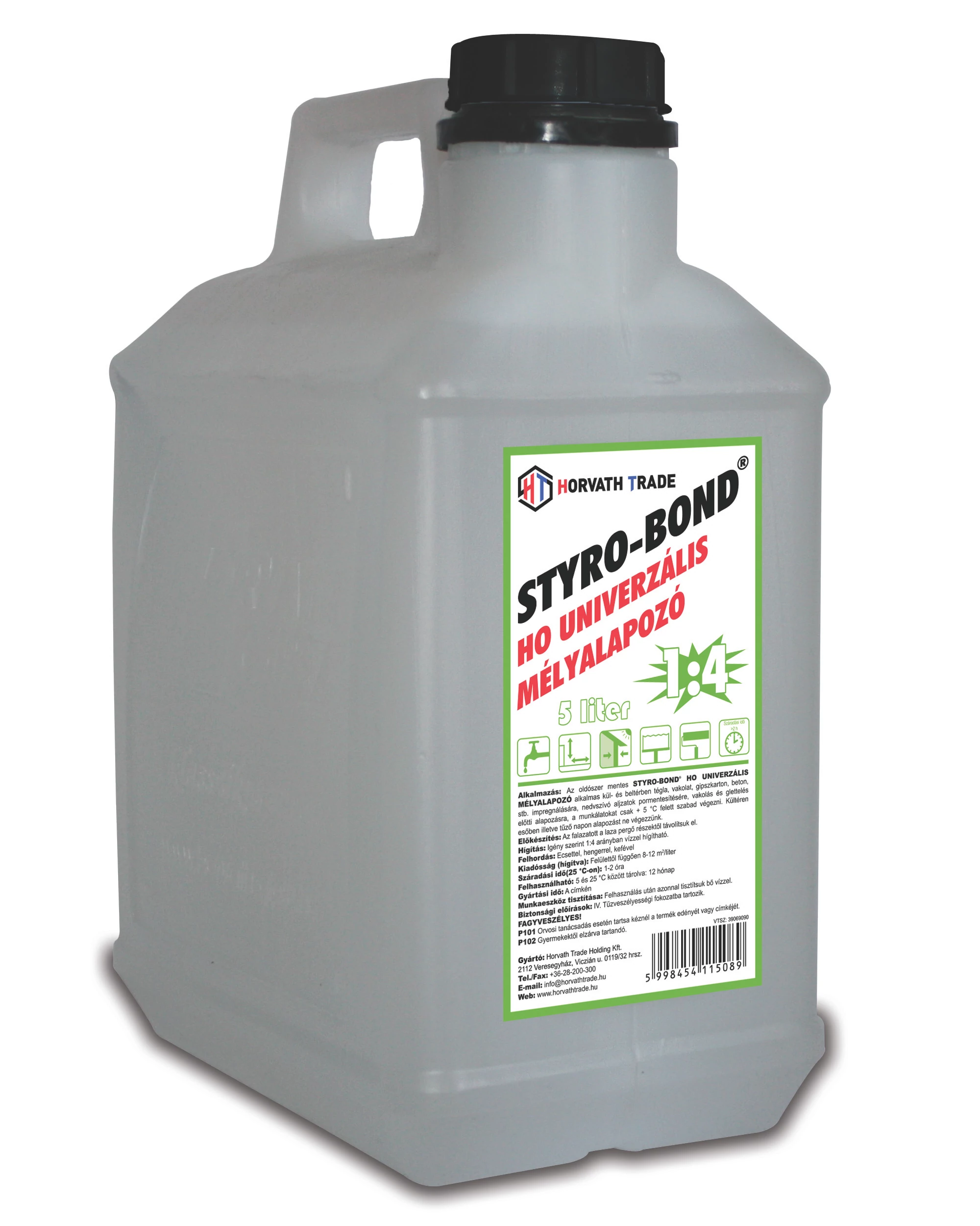 STYRO-BOND UNIVERZÁLIS MÉLYALAPOZÓ 1:4 KONC.  5 liter